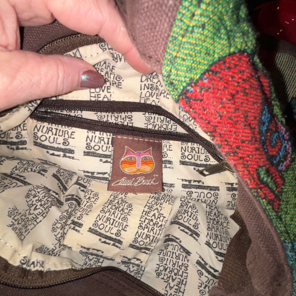 Laurel Burch Multicolor Animal Patchwork Tote - image 4